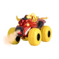 Masina Dickie Toys Flaming Fire Monster 25 cm rosu cu lumini si sunete Masina Dickie Toys Flaming Fire Monster 25 cm rosu cu lumini si sunete
